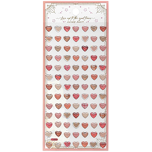 Adesivo Decorativo Alto-Relevo Epoxy Coração Love Heart