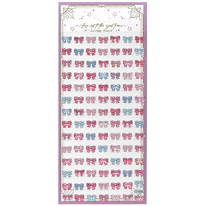 Adesivo Decorativo Alto-Relevo Epoxy Lacinhos Love Heart