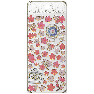 Adesivo Decorativo Alto-Relevo Epoxy Sakura Fairy Tale