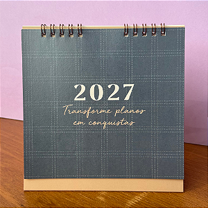 Calendário de Mesa 2027 Xadrez Cartões Gigantes