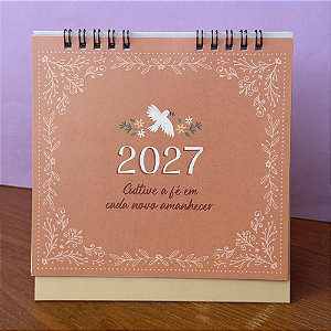 Calendário de Mesa 2027 Cultive a Fé Cartões Gigantes