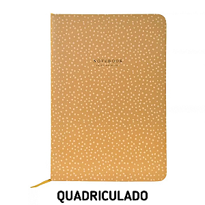 Caderno Quadriculado Poá Mel Para Planner A.Craft Tamanho Padrão