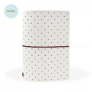 Mini Capa Creme Poá (Para 4 Mini Blocos) Para Mini Planner A.Craft