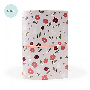 Mini Capa Pink Garden (Para 4 Mini Blocos) Para Mini Planner A.Craft