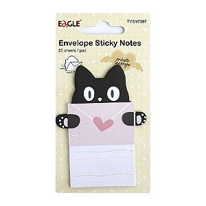 Post-it Envelope Sticky Notes Gato Preto
