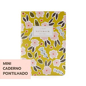 Mini Caderno Pontilhado Primavera Romântica Para Mini Planner A.Craft