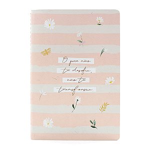 Planner Não Datado Listrado Rosa Para Planner A.Craft Tamanho Padrão