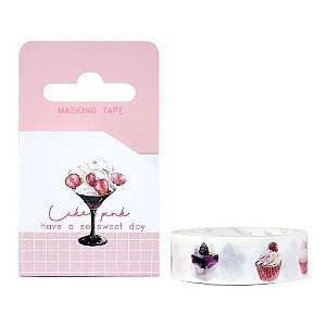 Fita Decorativa Washi Tape - Doces Like Pink