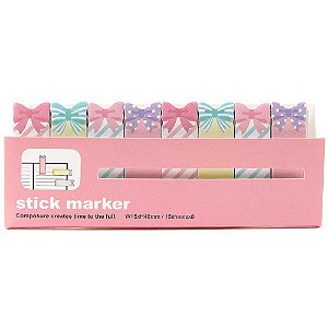 Post-it Stick Marker Laços Rosa