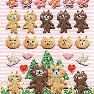 Adesivo Divertido Puffy- Cat's Cookie Sonia