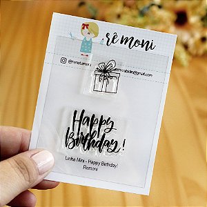 Kit de Carimbos Mini Happy Birthday Rê Moni - Lilipop