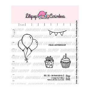 Kit de Carimbos Aniversário 2 - Lilipop