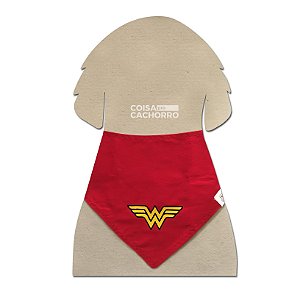 Bandana para cães Mulher Maravilha