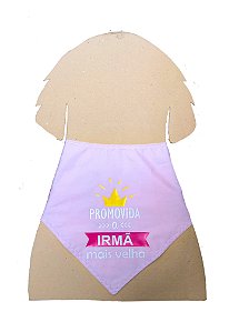 Bandana para cães irmã mais velha