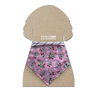 Bandana para cães Coala Rosa