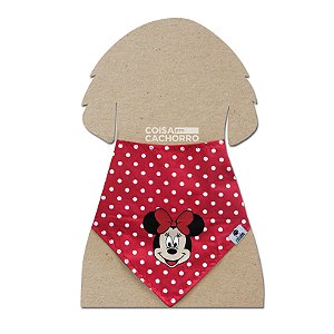 Bandana para cães Minnie vermelha