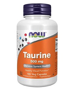 Taurine 500mg 100 Cápsulas - Now Foods