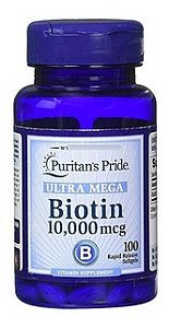 ULTRA MEGA BIOTIN 10.000mcg - 100 CÁPSULAS