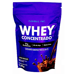 WHEY CONCENTRADO CHOCOLATE 1,8kg - CANIBAL INC