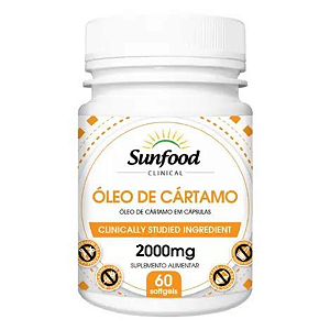 ÓLEO DE CÁRTAMO 2000mg 60 CÁPSULAS - SUNFOOD CLINICAL