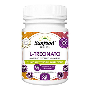 L-TREONATO 500mg 60 CÁPSULAS - SUNFOOD CLINICAL