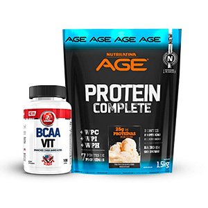 BCAA VIT 100 Capsulas + Age Protein Complete 1.8KG
