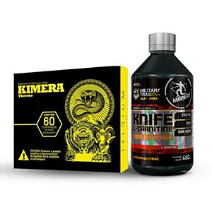 KIT Emagrecimento Kimera com 60 Cápsulas + Car Military Trail - Sabor Tangerina