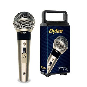 Microfone Profissional De Mão Dinâmico DLS-8 Dylan Com Cabo
