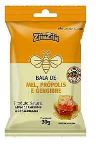 BALA DE GENGIBRE DURAC/MEL E PROPOLIS SAQUINHO UNIDADE
