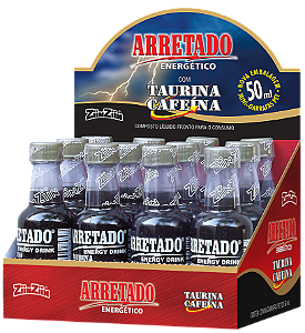 DISPLAY ARRETADO TAURINA/CAFEÍNA (contém 12 mini-garrafas pet 50ml