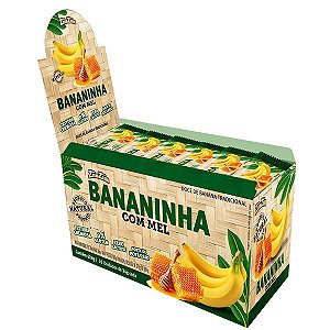 Display  Bananinha com Mel - contem 24 Unidade de 26g cada