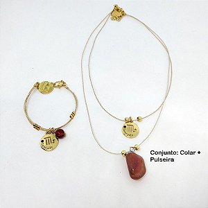 Signo de Escorpião: Brinco / Pulseira / Colar