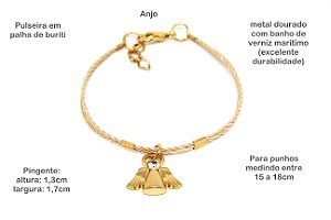 Pulseiras pingentes de metal 1 | Santa Palha