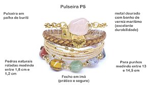 Pulseira Quartzo Rosa | Amor | Santa Palha