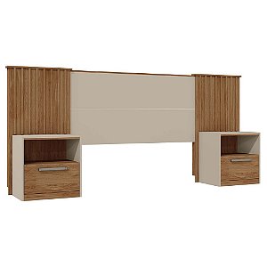 Cabeceira Para Cama Casal Extensível Marrom Lucius Caemmun