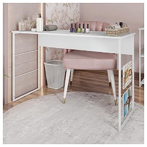 Mesa Para Manicure Aparador 120cm Fabrick Branco Caemmun