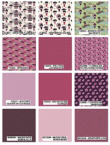 TECIDO COLEÇÃO ORIENTAL FABRICART 1/2 METRO