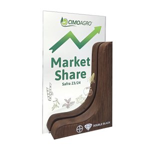 Código 1492 - Troféu acrílico e madeira nobre para personalizar a impressão