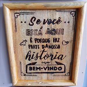 Quadros / placas decorativa de madeira modelos prontos