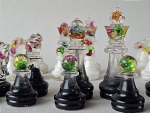Peças Xadrez Flores