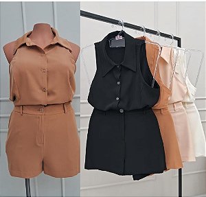 Conjunto Blusa e Shorts Hot Pink