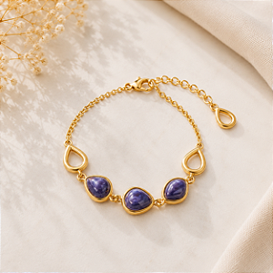 Pulseira Sodalita – Sabedoria, Elegância e Equilíbrio