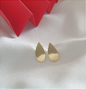 Brinco Folha Lisa Minimalismo