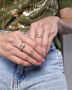 Anel Prego Cravejado