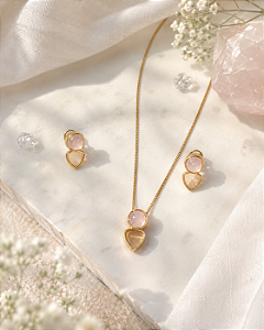 Conjunto Quartzo Rosa