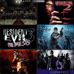 Resident Evil 1 2 3 4 5 6 - Combo 6x1 - Psn Ps3 