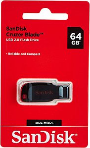 Pen Drive Cruzer Blade, SanDisk, 64GB