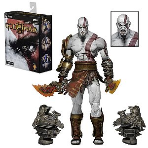 Figura de Ação NECA God of War Fantasma de Esparta Kratos Em Ares Armadura W B