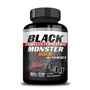 TRIBULUS TERRESTRIS GOLD WITH MACA - 150 CÁPSULAS -  BLACK MONSTER