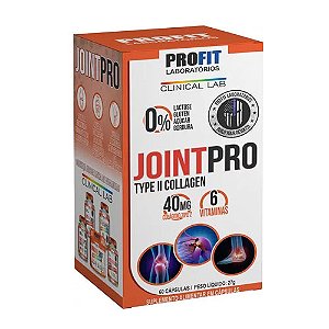 JOINT PRO ( COLÁGENO TIPO II) - 60 CÁPSULAS - PROFIT LABORATÓRIOS